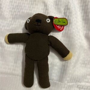 Mr Bean Teddy Bear Plush Toy With Tag – Brown Knit Stuffed Anim